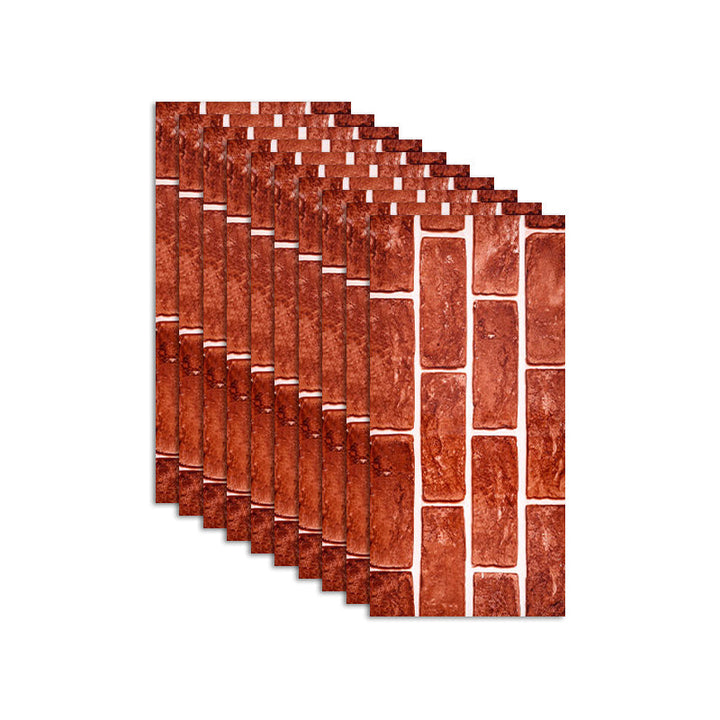 Lisslune | Plastic Peel-and-Stick Back Wall Tiles Waterproof Single_TILE Wallpaper