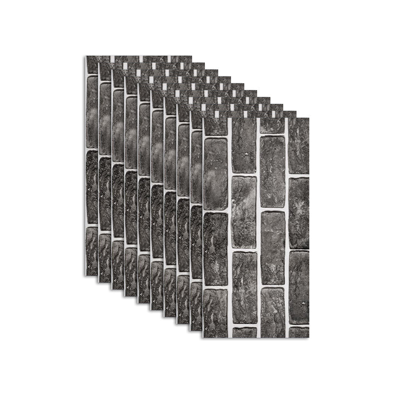 Lisslune | Plastic Peel-and-Stick Back Wall Tiles Waterproof Single_TILE Wallpaper