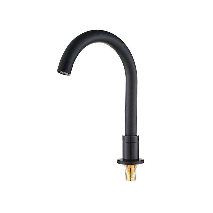 Lisslune | Contemporary Bathroom Faucet Deck Mount Copper Low Arc Swivel Roman Bathtub Faucet Set