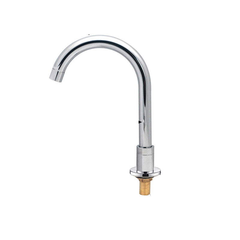 Lisslune | Contemporary Bathroom Faucet Deck Mount Copper Low Arc Swivel Roman Bathtub Faucet Set