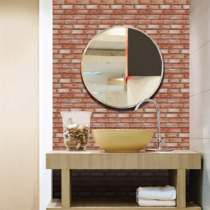 Lisslune | Modern 3D Brick Wall Panel Peel and Stick Waterproof Wall Covering
