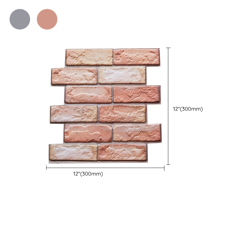 Lisslune | Modern 3D Brick Wall Panel Peel and Stick Waterproof Wall Covering