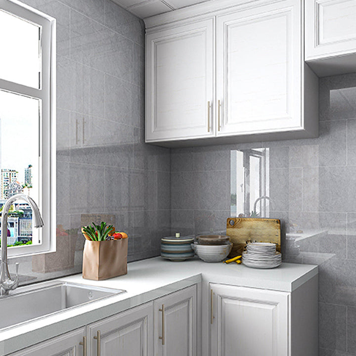 Lisslune | Plastic Peel & Stick Field Tile Waterproof Single Tile Wallpaper
