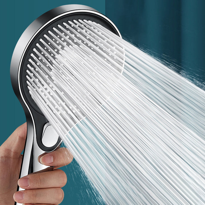 Lisslune | Modern Round Hand Shower Adjustable Spray Pattern Wall Mount Hand Shower
