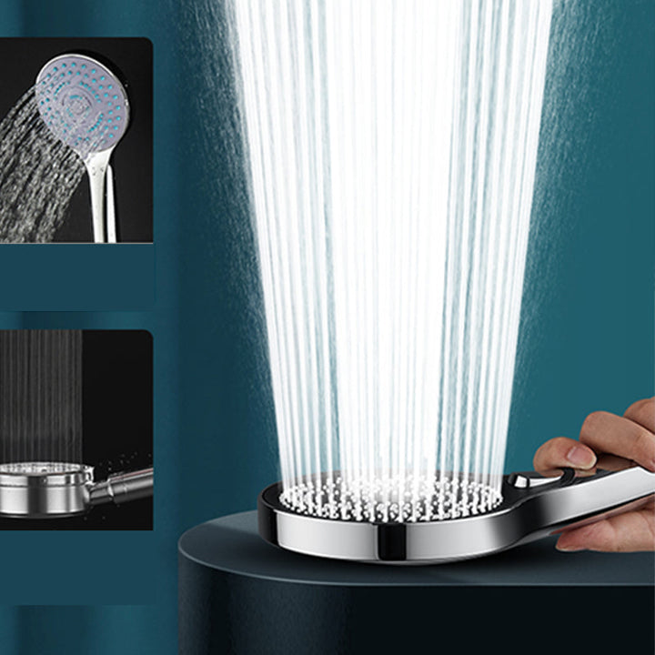 Lisslune | Modern Round Hand Shower Adjustable Spray Pattern Wall Mount Hand Shower