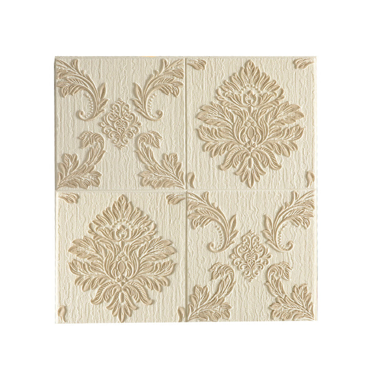 Lisslune | Modern Wall Panel 3D Floral Print Peel and Stick Waterproof Wall Covering