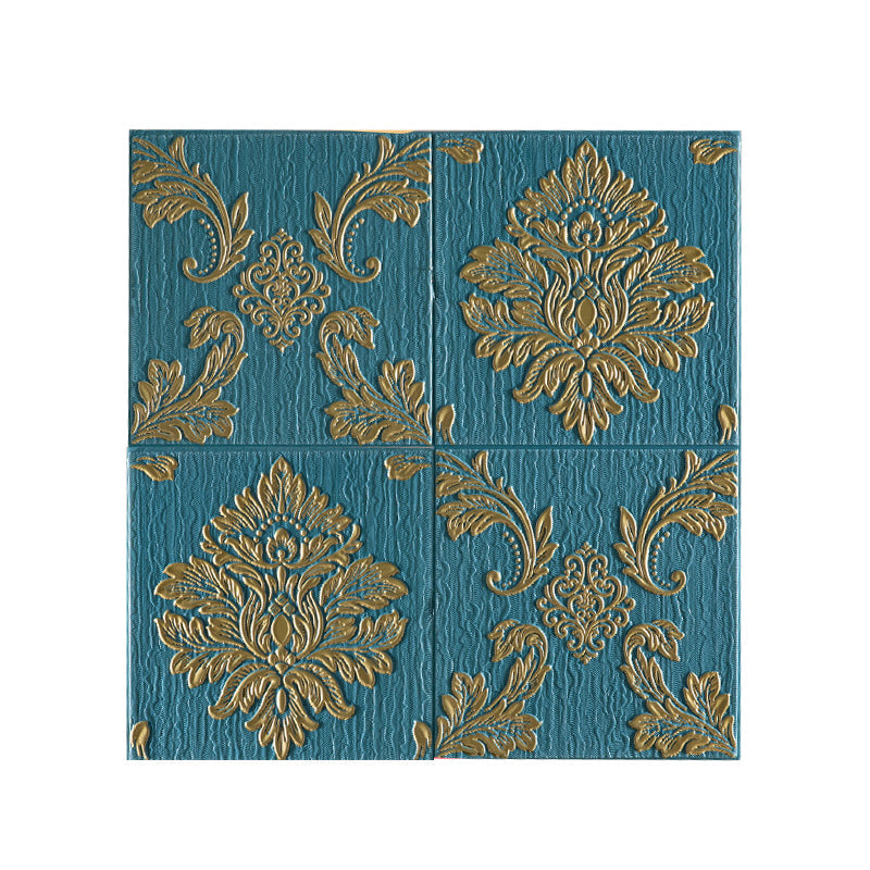 Lisslune | Modern Wall Panel 3D Floral Print Peel and Stick Waterproof Wall Covering