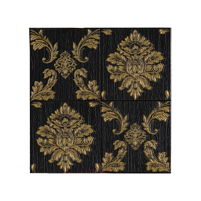 Lisslune | Modern Wall Panel 3D Floral Print Peel and Stick Waterproof Wall Covering