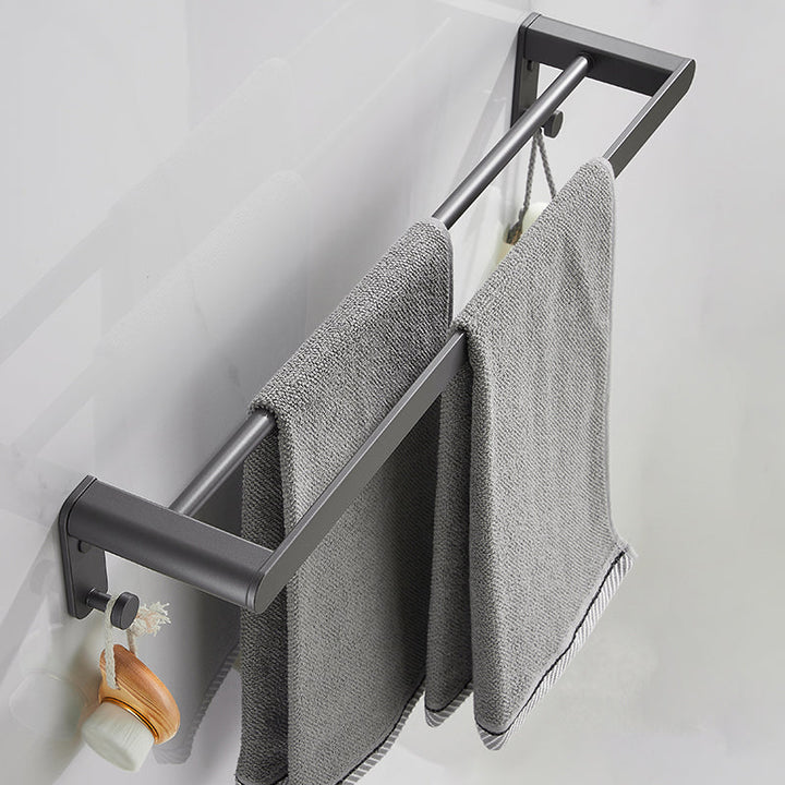 Lisslune | Modern Gray Bathroom Accessory As a Single Piece or As a Set Made of Metal