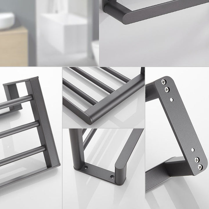 Lisslune | Modern Gray Bathroom Accessory As a Single Piece or As a Set Made of Metal