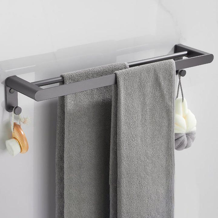 Lisslune | Modern Gray Bathroom Accessory As a Single Piece or As a Set Made of Metal