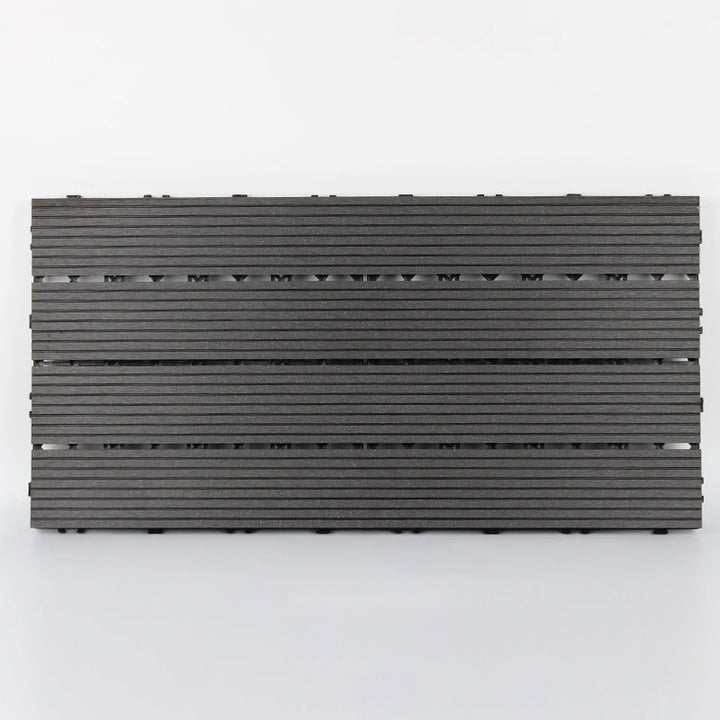 Lisslune | 12" X 24" Deck/Pavement Floor Tiles 4-Slat Decking Tiles