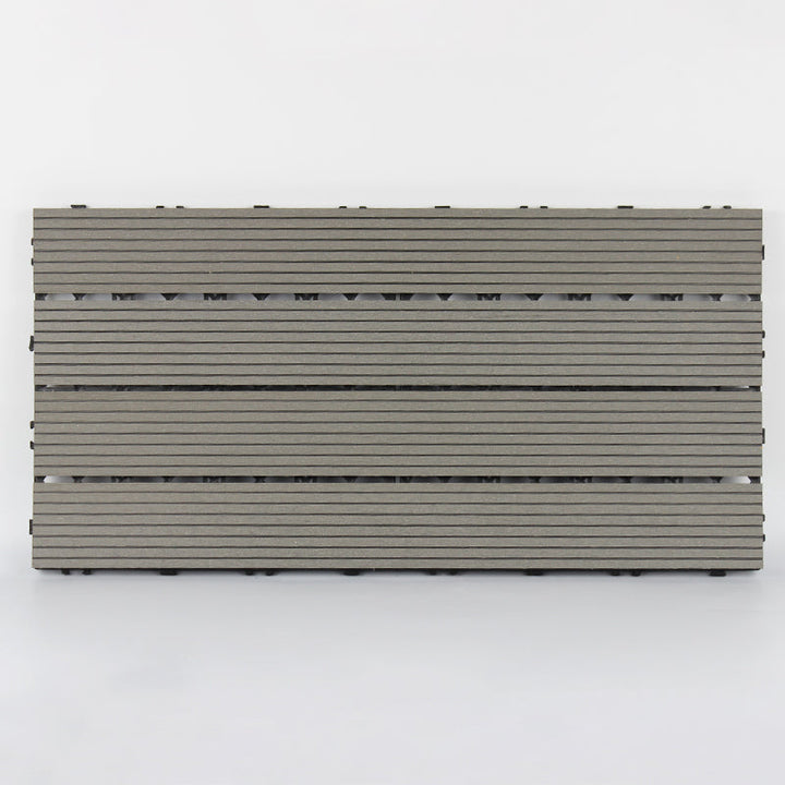 Lisslune | 12" X 24" Deck/Pavement Floor Tiles 4-Slat Decking Tiles