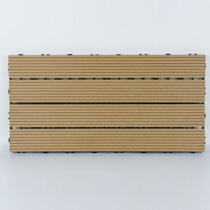 Lisslune | 12" X 24" Deck/Pavement Floor Tiles 4-Slat Decking Tiles