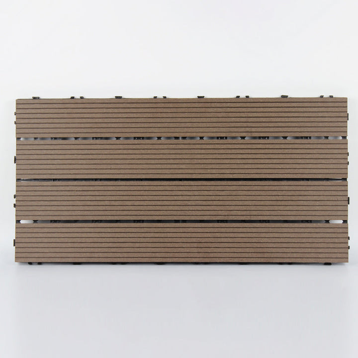 Lisslune | 12" X 24" Deck/Pavement Floor Tiles 4-Slat Decking Tiles