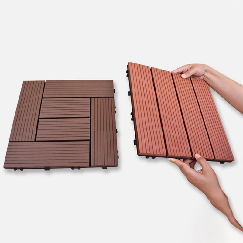Lisslune | 12" X 24" Deck/Pavement Floor Tiles 4-Slat Decking Tiles