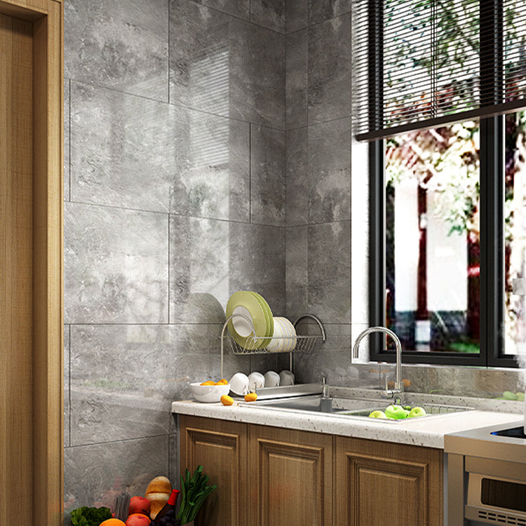Lisslune | Simple Tile Wallpaper Plastic Waterproof Peel and Stick Backdrop
