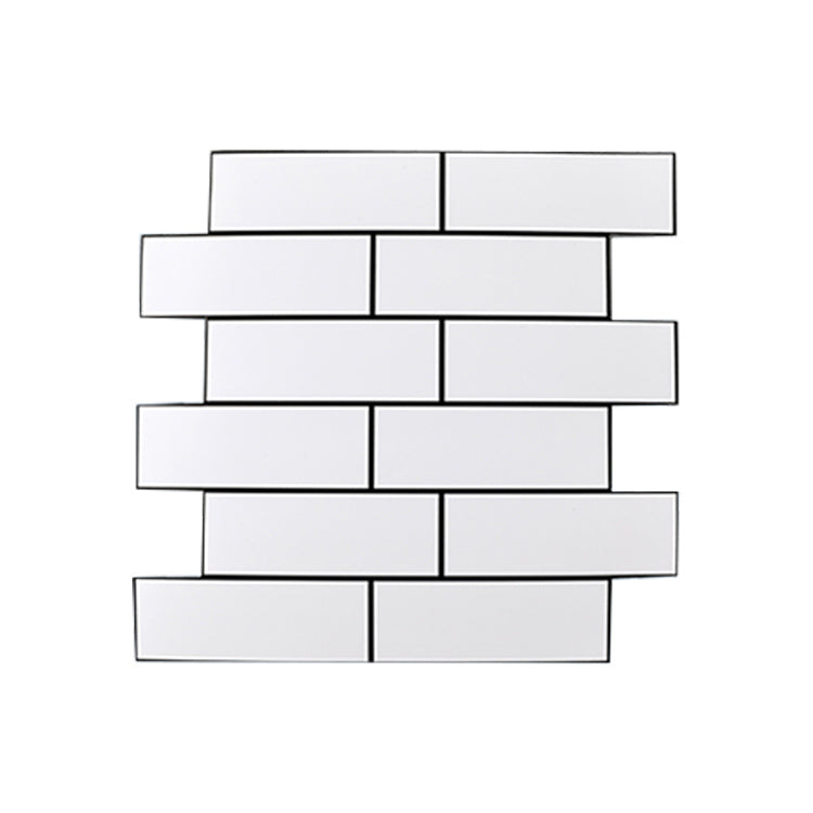 Lisslune | Plastic Peel & Stick Subway Tiles Contemporary Waterproof Peel & Stick Subway Tiles