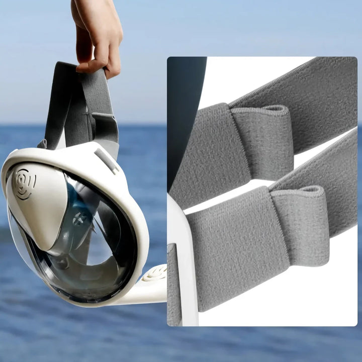 Lisslune | Full Face Anti-Fog Snorkel Mask with Camera Mount and Wide View