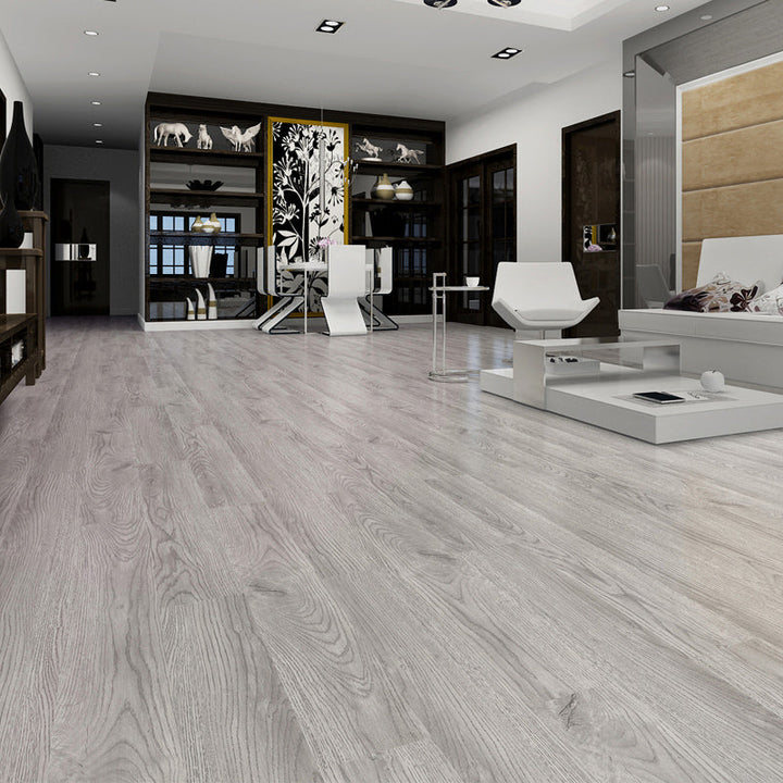 Lisslune | Rectangle PVC Flooring Smooth Peel and Stick Wood Look Vinyl Floor