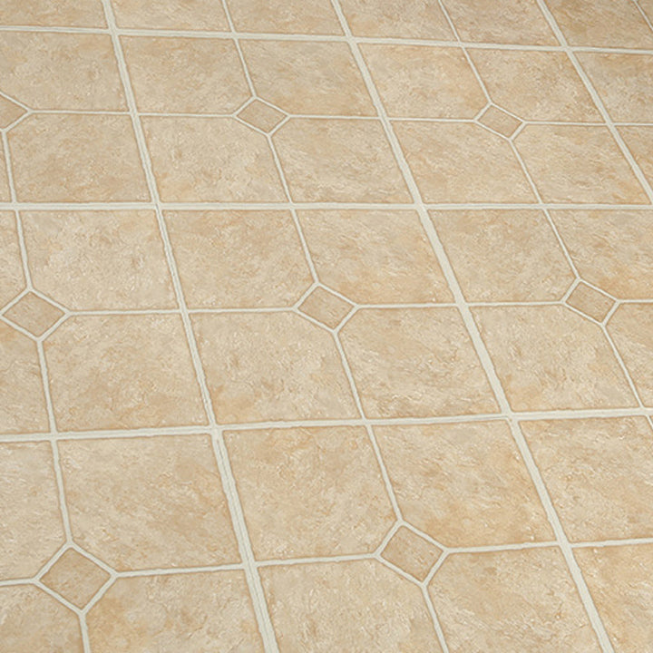 Lisslune | Rectangle PVC Flooring Smooth Peel and Stick Wood Look Vinyl Floor