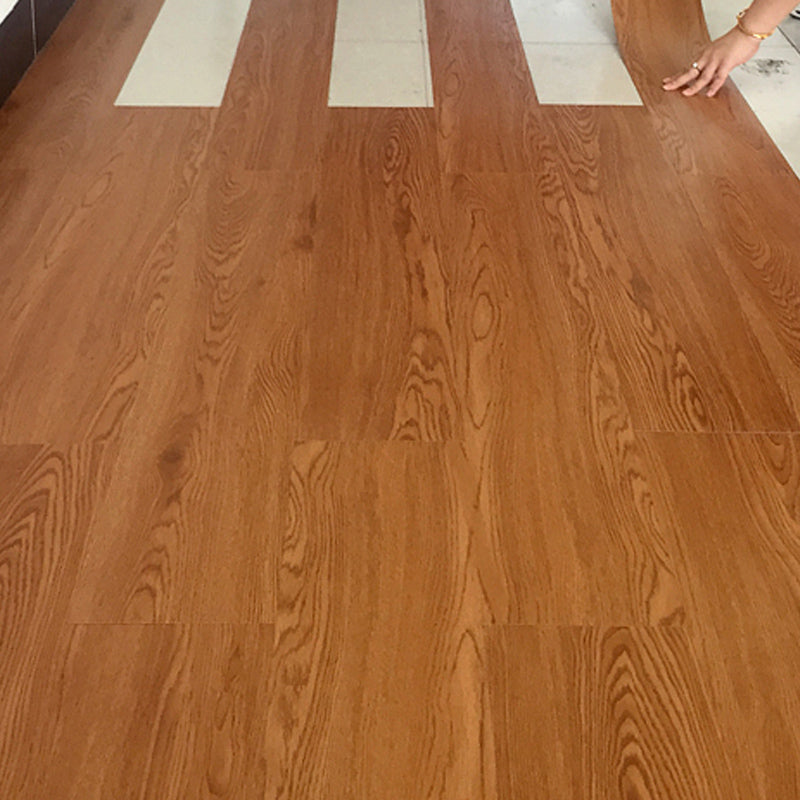 Lisslune | Rectangle PVC Flooring Smooth Peel and Stick Wood Look Vinyl Floor