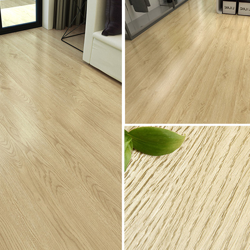 Lisslune | Rectangle PVC Flooring Smooth Peel and Stick Wood Look Vinyl Floor