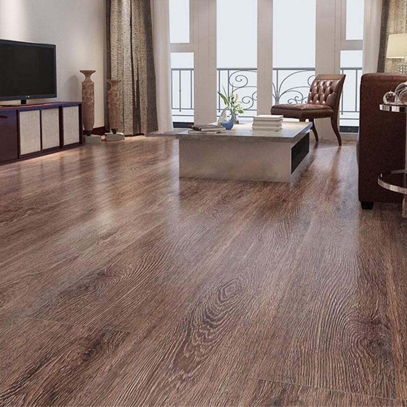 Lisslune | Rectangle PVC Flooring Smooth Peel and Stick Wood Look Vinyl Floor