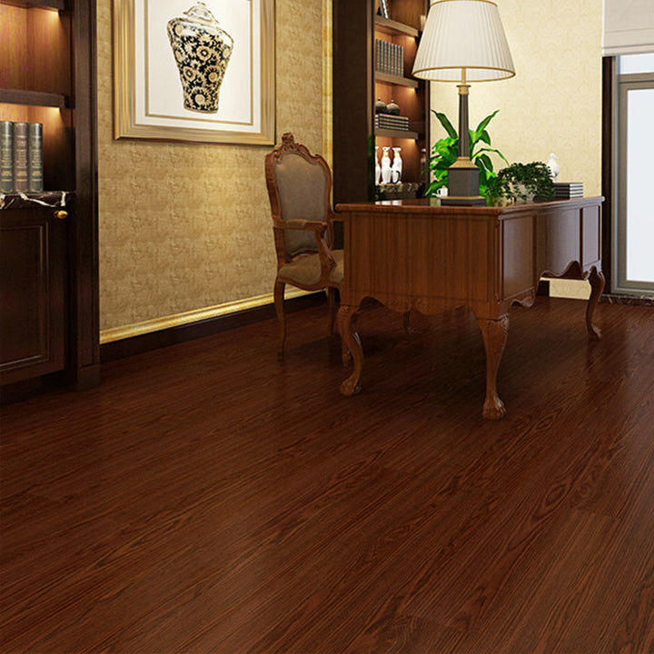 Lisslune | Rectangle PVC Flooring Smooth Peel and Stick Wood Look Vinyl Floor