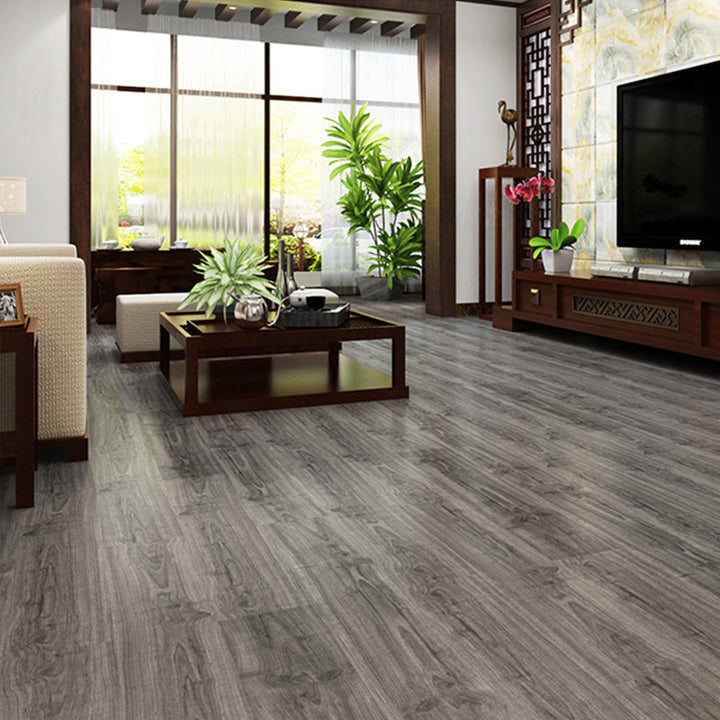 Lisslune | Rectangle PVC Flooring Smooth Peel and Stick Wood Look Vinyl Floor