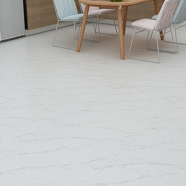Lisslune | Rectangle PVC Flooring Smooth Peel and Stick Wood Look Vinyl Floor