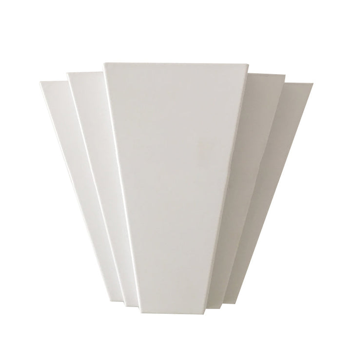 Lisslune | White Sector Flush Wall Lamp contemporary LED iron wall-mounted light in white/warm light