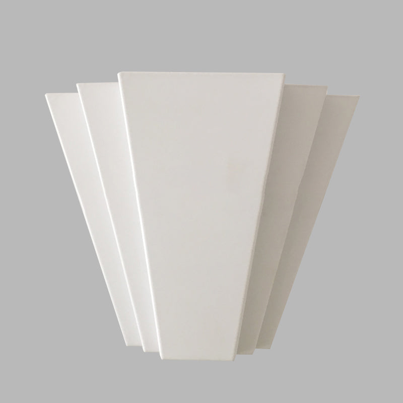Lisslune | White Sector Flush Wall Lamp contemporary LED iron wall-mounted light in white/warm light
