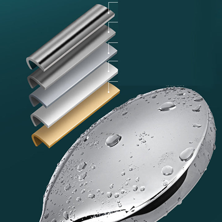 Lisslune | Modern Round Hand Shower 3 Spray Patterns Wall Mounted Hand Shower