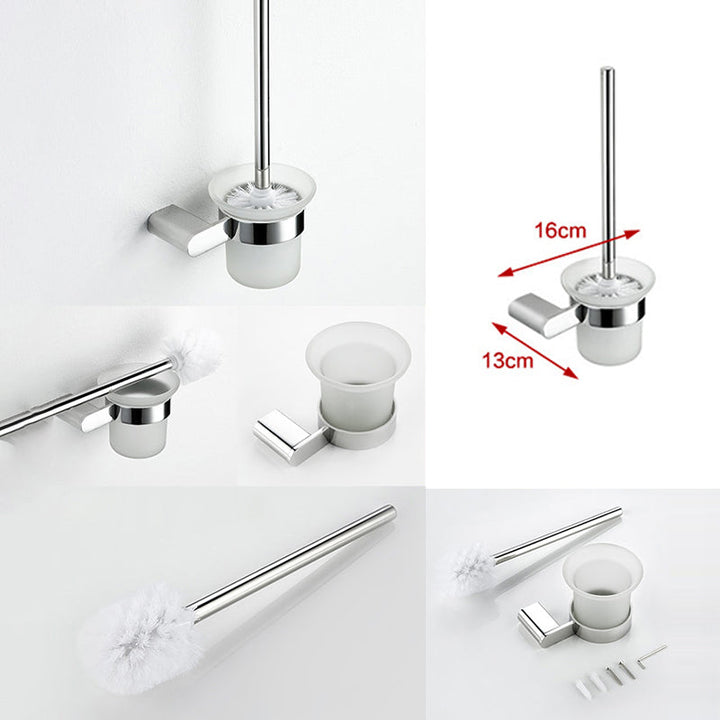 Lisslune | Contemporary bathroom accessories single item or in set in silver