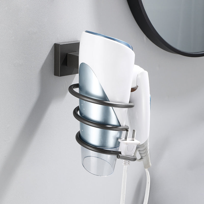 Lisslune | Contemporary bathroom accessories single piece or in a set made of gray metal