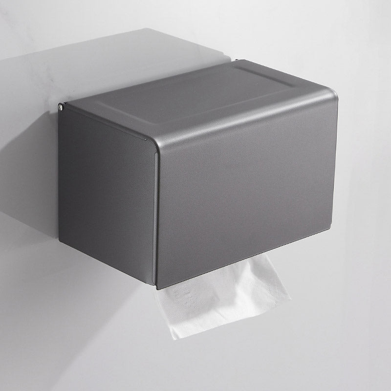 Lisslune | Contemporary bathroom accessories single piece or in a set made of gray metal