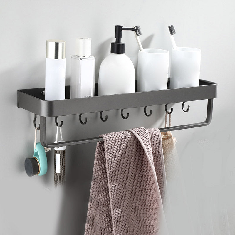 Lisslune | Contemporary bathroom accessories single piece or in a set made of gray metal