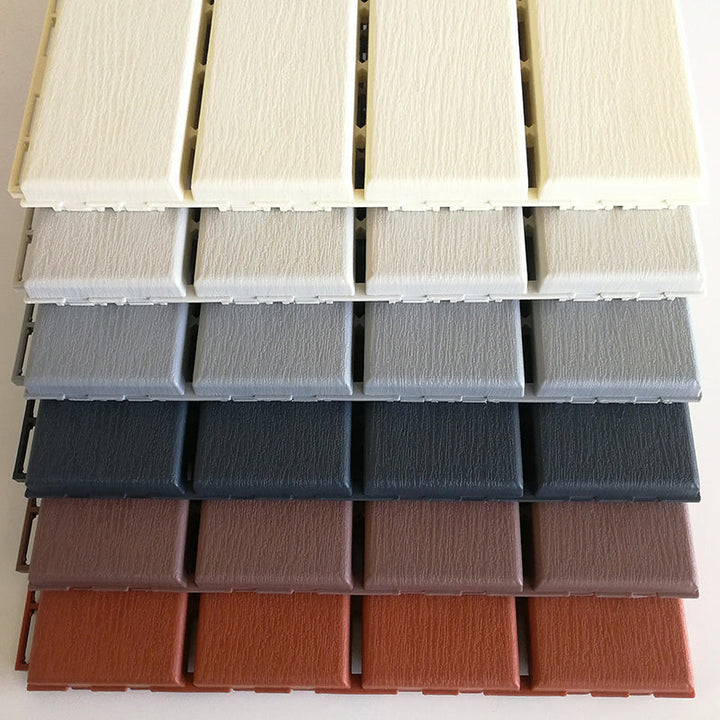 Lisslune | 4-Slat 12" X 12" PVC Floor Tiles Connection Installation Floor Tiles