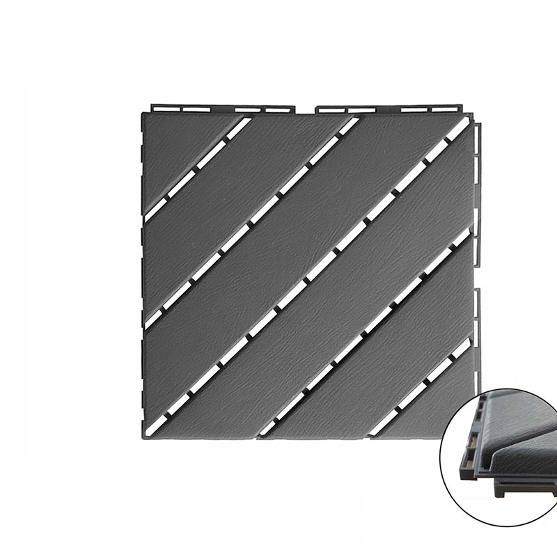 Lisslune | 4-Slat 12" X 12" PVC Floor Tiles Connection Installation Floor Tiles