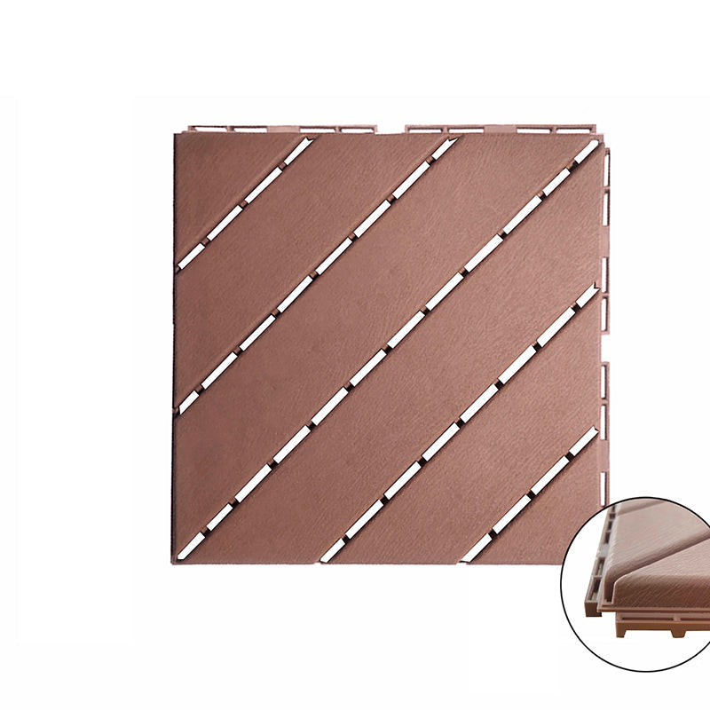 Lisslune | 4-Slat 12" X 12" PVC Floor Tiles Connection Installation Floor Tiles