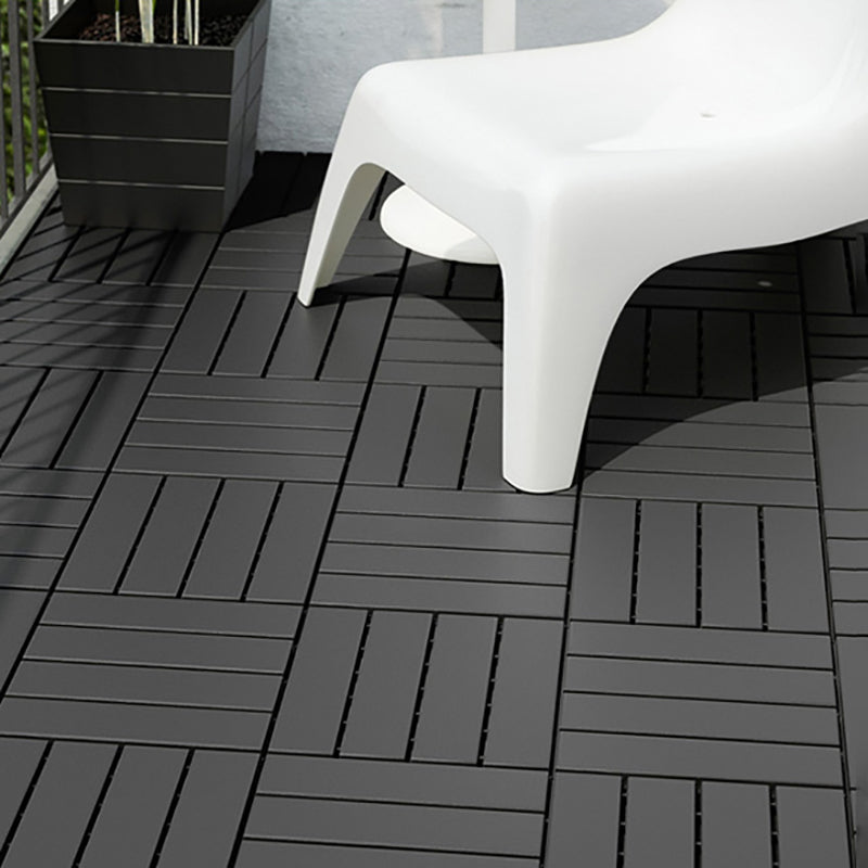 Lisslune | 4-Slat 12" X 12" PVC Floor Tiles Connection Installation Floor Tiles