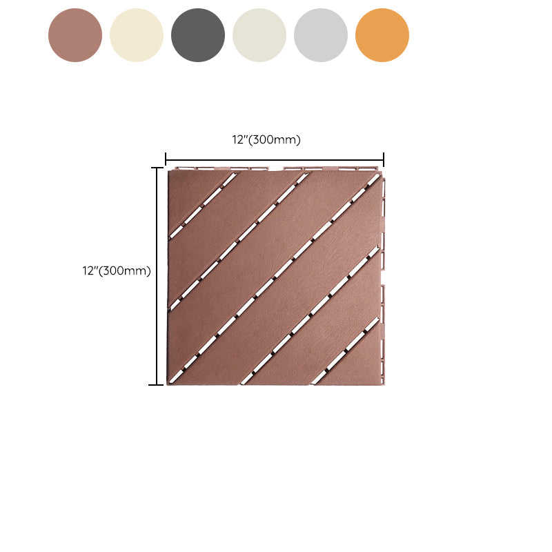 Lisslune | 4-Slat 12" X 12" PVC Floor Tiles Connection Installation Floor Tiles