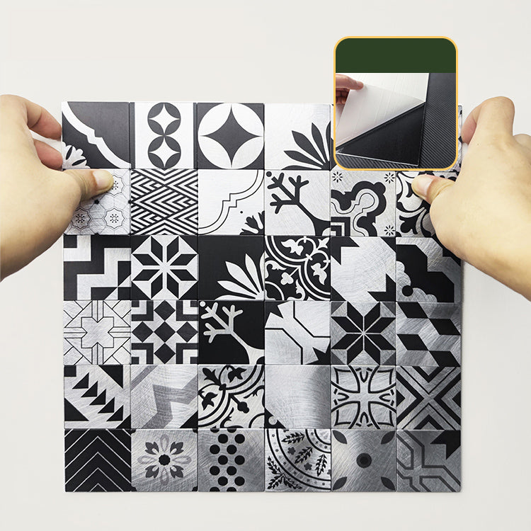 Lisslune | Modern Plastic Peel & Stick Waterproof Peel & Stick Subway Tile