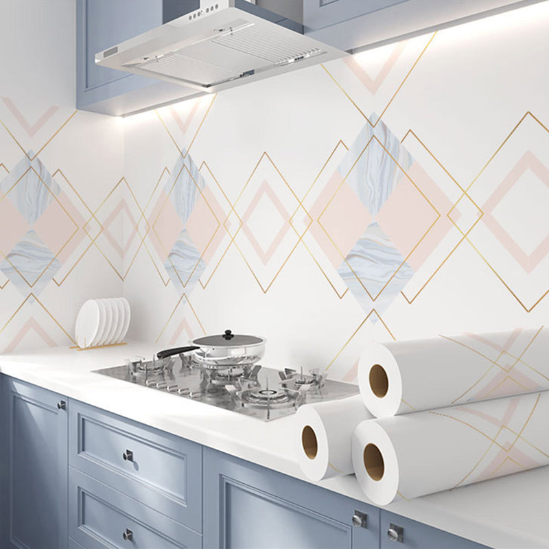 Lisslune | Square Mosaic Peel & Stick Tiles Stain-Resistant Kitchen Backsplash Tiles