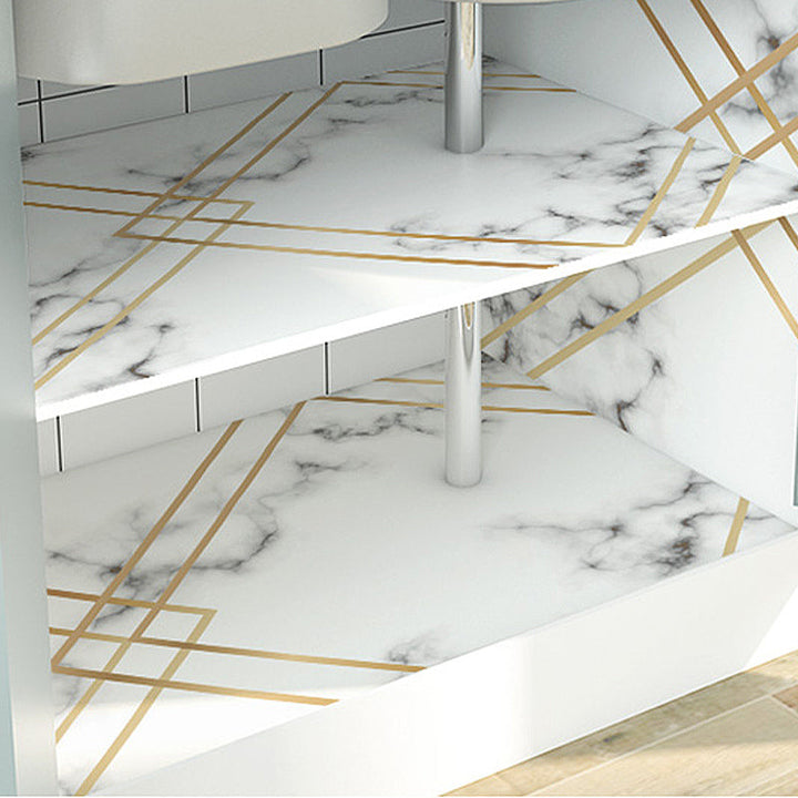 Lisslune | Square Mosaic Peel & Stick Tiles Stain-Resistant Kitchen Backsplash Tiles