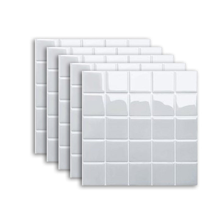 Lisslune | White Mosaic Peel & Stick Tile Waterproof Kitchen Backsplash Wallpaper