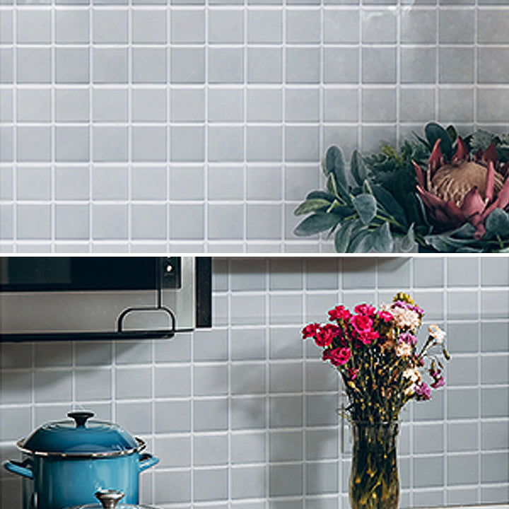 Lisslune | White Mosaic Peel & Stick Tile Waterproof Kitchen Backsplash Wallpaper