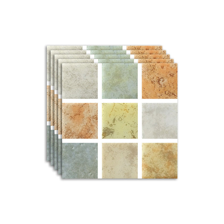 Lisslune | Square Mosaic Peel & Stick Tiles Waterproof Kitchen Splashback Tiles