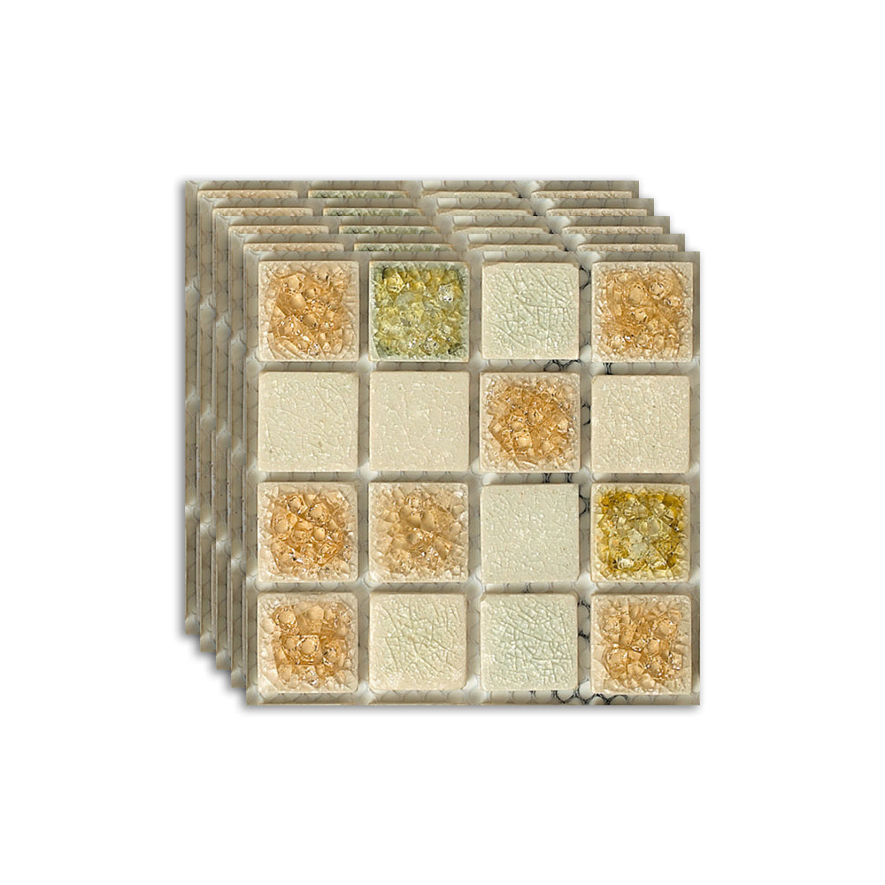 Lisslune | Square Mosaic Peel & Stick Tiles Waterproof Kitchen Splashback Tiles